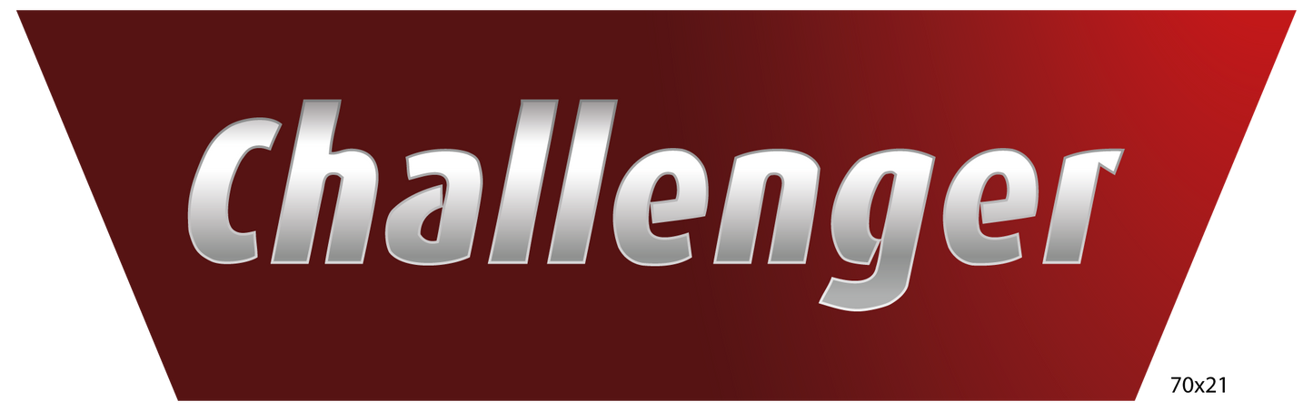 Adesivo per Camper Logo CHALLENGER TRAPEZIO
