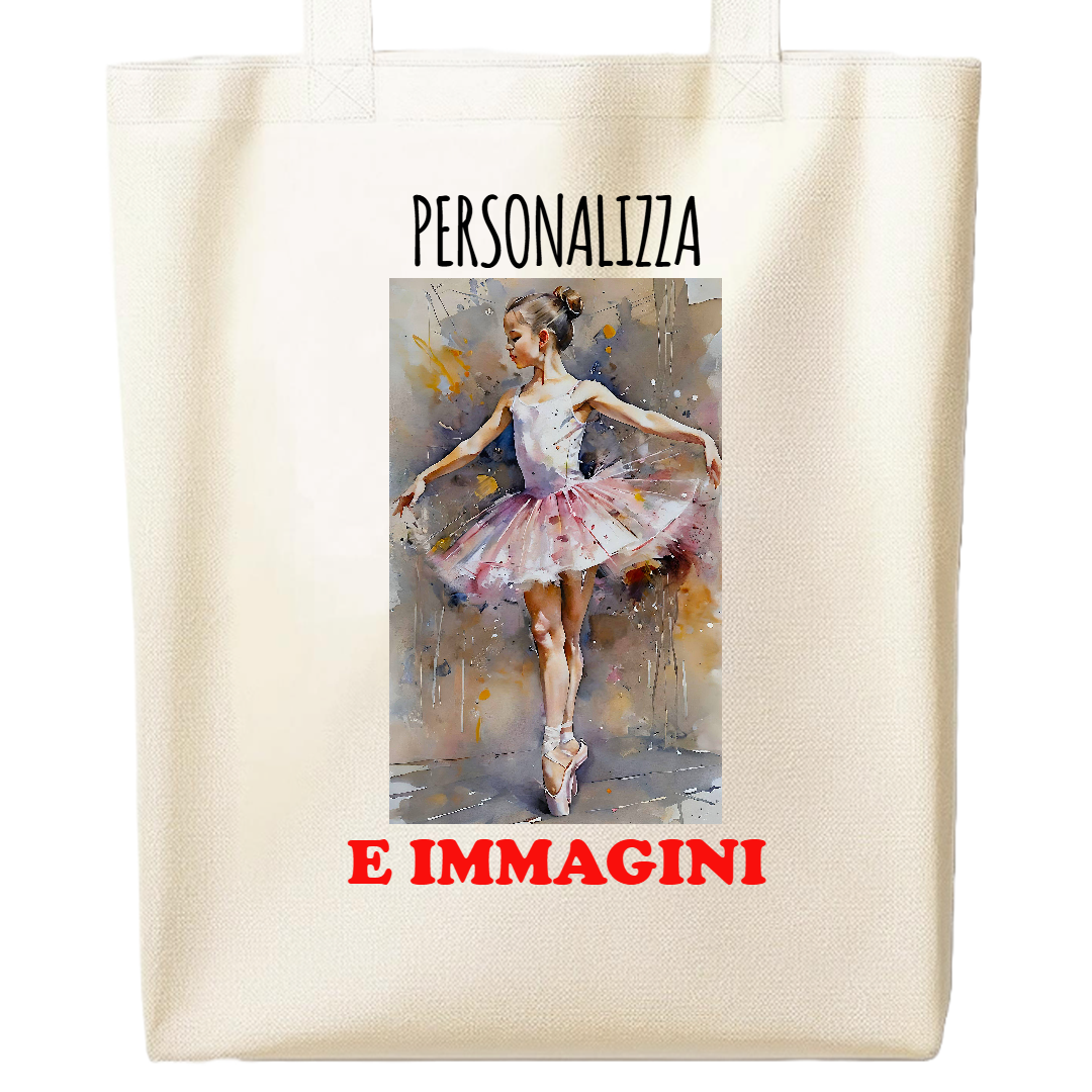 Sac cabas personnalisé - Texte et images