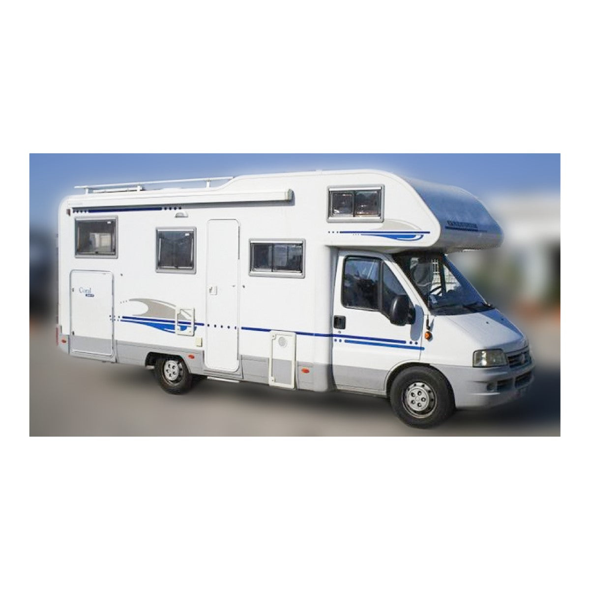 Kit 5 Adesivi Vinile Prespaziati Per Camper Adria Adriatik – Decorazione Esterna Antigraffio