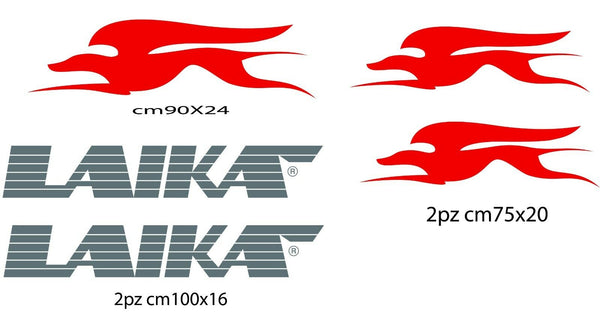 Adesivo per Camper Logo LAIKA (Kit 5 pezzi) - tarasartigrafiche