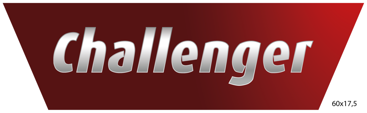 Adesivo per Camper Logo CHALLENGER TRAPEZIO