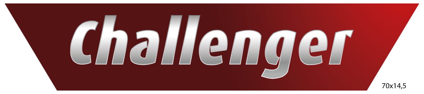 Adesivo per Camper Logo CHALLENGER TRAPEZIO