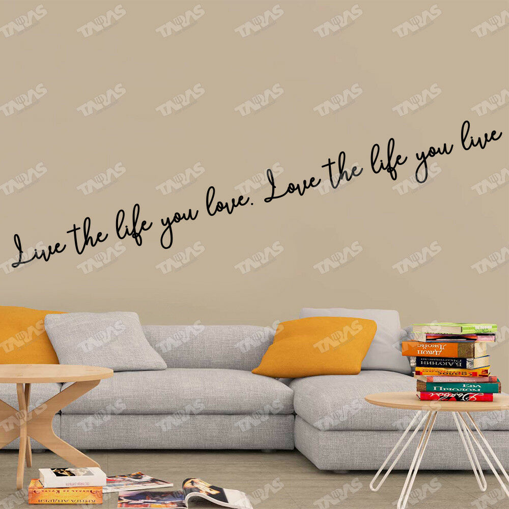 Adesivo Murale LIVE THE LIFE YOU LOVE (Bob Marley) - tarasartigrafiche