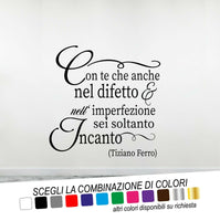 Adesivo Murale INCANTO (Tiziano Ferro) - tarasartigrafiche
