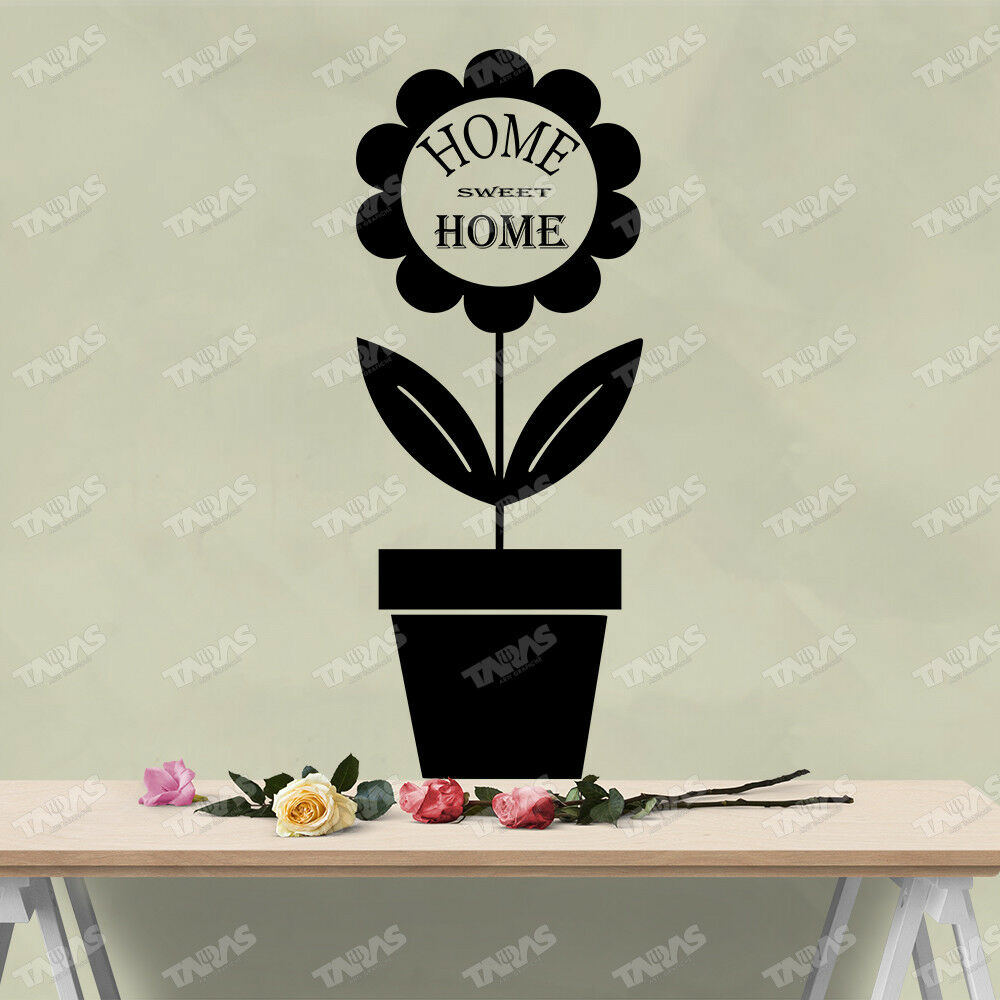 Adesivo Murale HOME SWEET HOME GIRASOLE - tarasartigrafiche