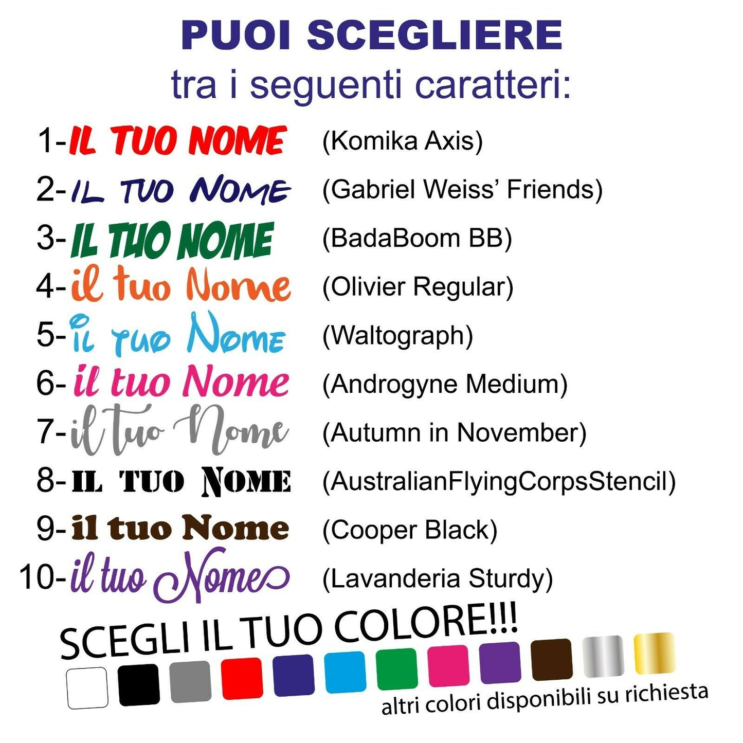 Adesivo Murale FATINE TRILLY NOME STELLE - tarasartigrafiche