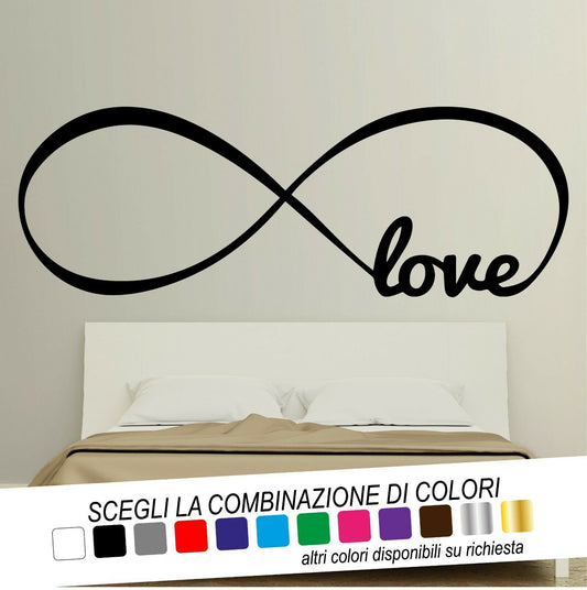 Adesivo Murale TESTALETTO INFINITO LOVE - tarasartigrafiche