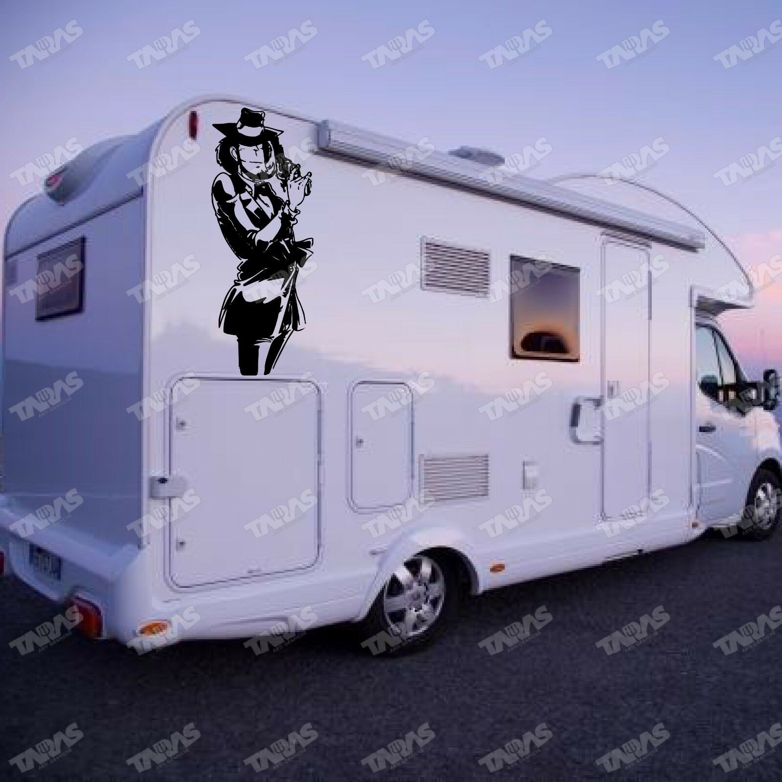 Adesivo per Camper - Auto - Barche LUPIN JIGEN - tarasartigrafiche