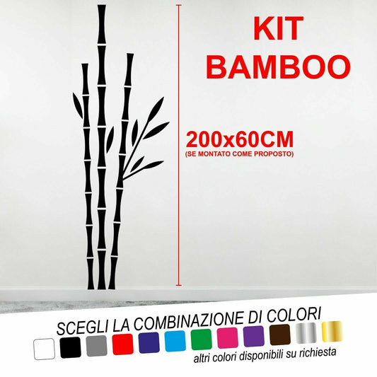 Adesivo Murale BAMBOO KIT - tarasartigrafiche