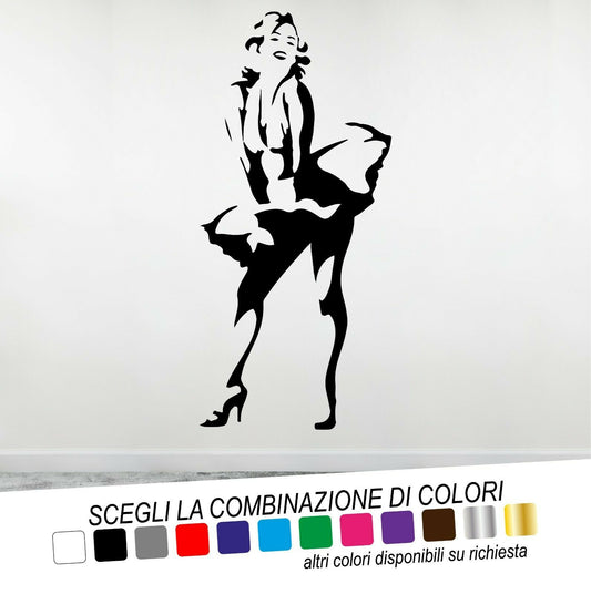 Adesivo Murale MARILYN MONROE - tarasartigrafiche