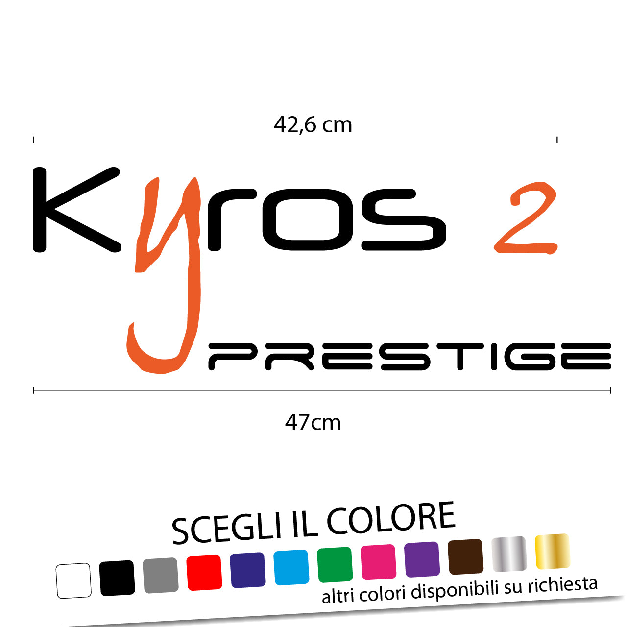 Adesivo per Camper Logo KYROS 2 Prestige - tarasartigrafiche