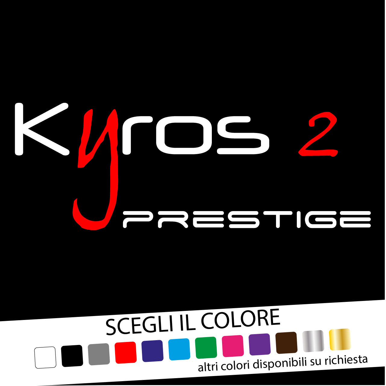 Adesivo per Camper Logo KYROS 2 Prestige - tarasartigrafiche