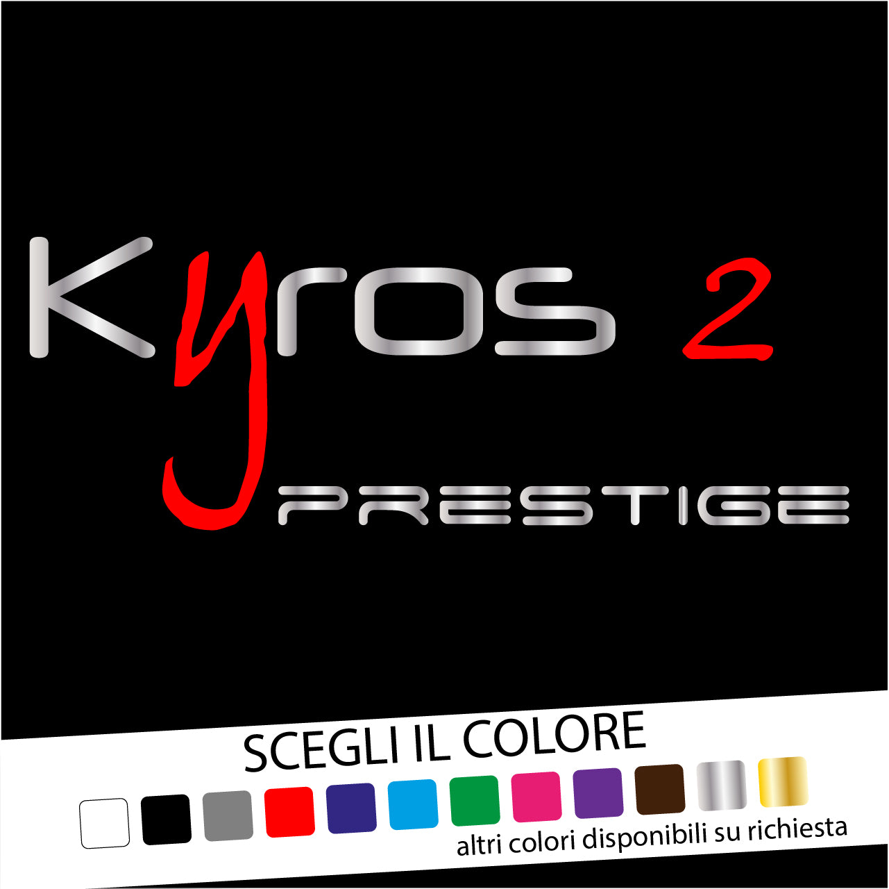 Adesivo per Camper Logo KYROS 2 Prestige - tarasartigrafiche